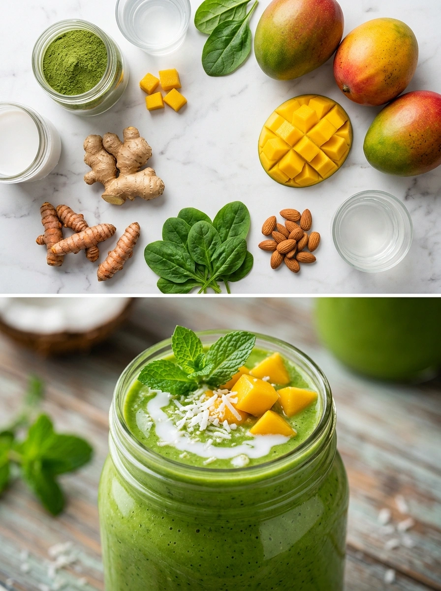 Moringa Mango Stress Buster Supreme - traditionellt Sverige Smoothies & Drycker recept, perfekt till vardagsmiddag